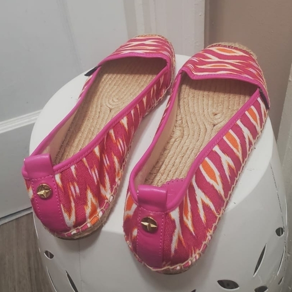 C. Wonder Pink Espadrille Flats Size 8M🌴 - Picture 5 of 11